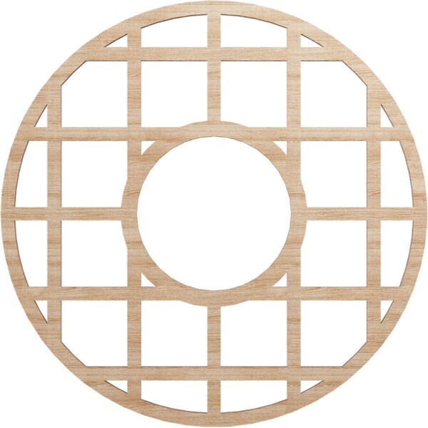 Ekena Millwork O'Neal Wood Fretwork Pierced Ceiling Medallion, Alder, 20"OD x 7 1/4"ID x 3/8"T CMWP20X20X0375ONAL - main